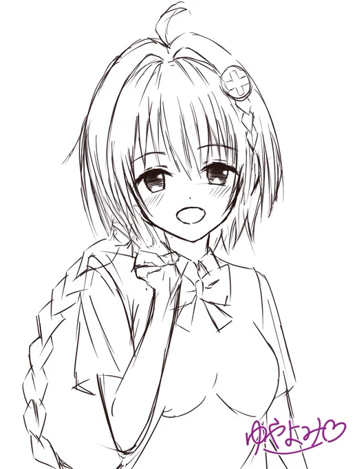 #黒咲芽亜
#ToLOVEる
#黒咲芽亜生誕祭2021 

ラフでごめんね 