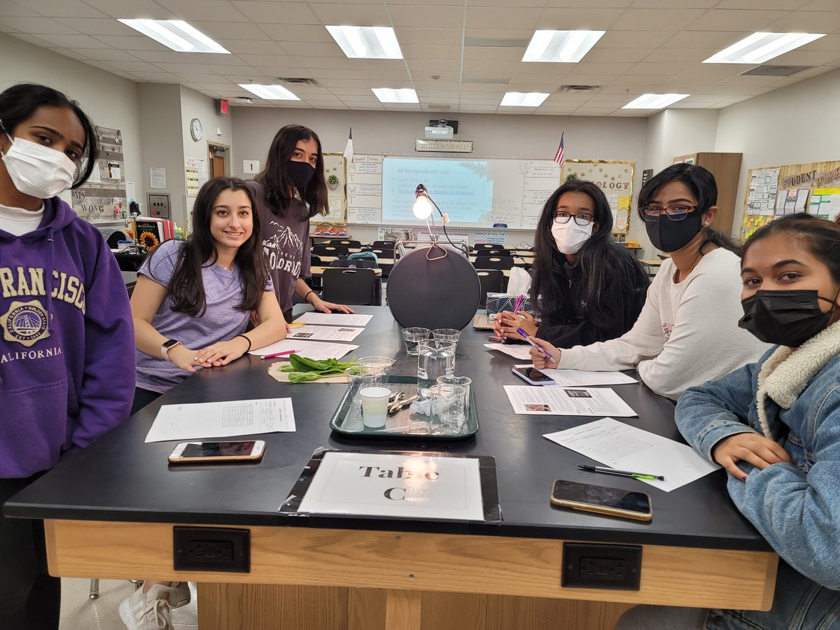 LTHScience's tweet photo. Looking for evidence of Photosynthesis using spinach!  Will the plant produce oxygen without a source of carbon dioxide? #letsfindout #apbiology @LebanonTrailHS https://t.co/cux8cnny8y