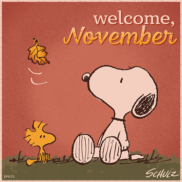 PEANUTS on Twitter: quot Hello November https://t co/UrJPumDGfU quot / Twitter