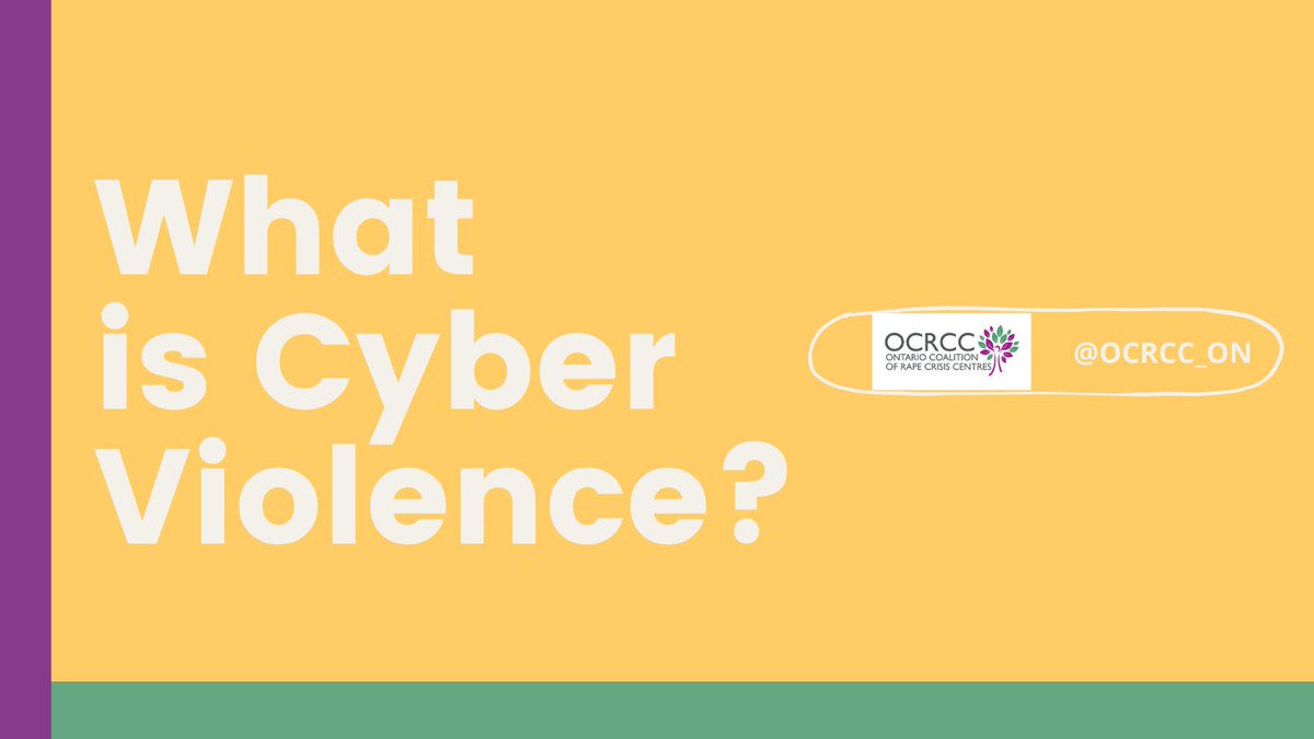 OCRCC_ON's tweet photo. What is Cyber Violence? Check out this info sheet by ReAct @METRACorg for more information: https://t.co/8G8djD3xBL

#CyberViolence #violence #online #OnlineStalking #voyeurism #ReAct #METRAC #OCRCC https://t.co/gg7xUUFTGO