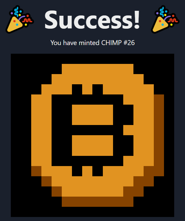 alex_sterk's tweet photo. @ledgerstatus We've been deploying some forks of on-chain projects on @ubiqsmart 
@CHIMPeth and @TINY83_nft both fully onchain pixel art.
Very cool open-source projects on both $UBQ and $ETH https://t.co/W8DkcahoiI