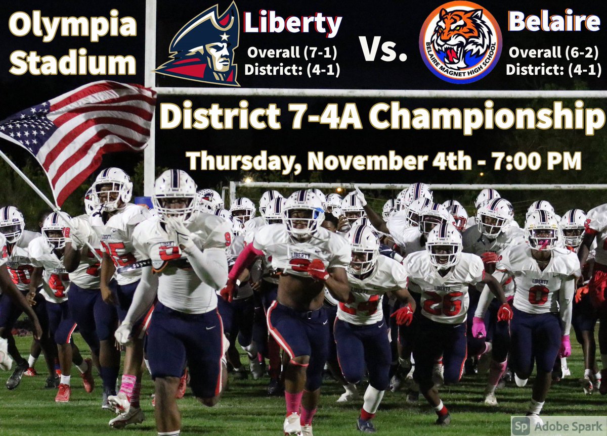 LMHSPatriotsBB's tweet photo. Come out and support Thursday night. #OurTime #Championship #Football https://t.co/UVUEJc9rXj