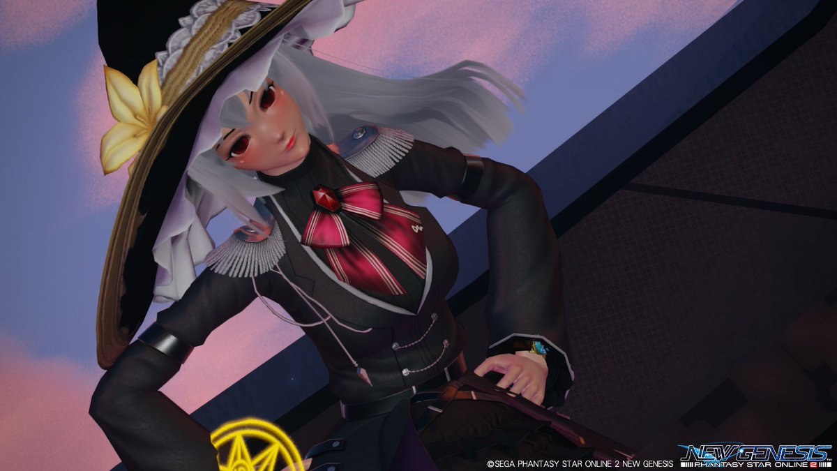 Etoile_PSO2's tweet image. #PSO2NGS
#メンテの日なのでssを貼る 
メンテ日が前倒しになったの忘れてました(・ω・｀)
気分転換でルネの魔女コーデを新しくしましたので、それを乗っけてお茶濁しですすね
シンプルな魔女姿が好きなので、エトと違ってリボンとかのアクセは控えめ(　・ω・)