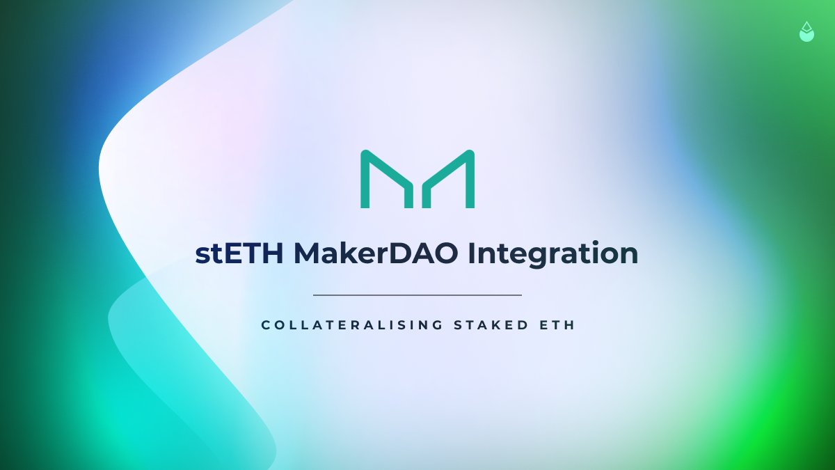 Lido’s wstETH has been successfully integrated as a collateral asset on <a href="/MakerDAO/">Maker is now Sky</a>!

This integration lets users deploy staked ETH as collateral to mint DAI, leverage liquidity positions and maximise their ETH staking yields.

Learn more: blog.lido.fi/makerdao-integ…