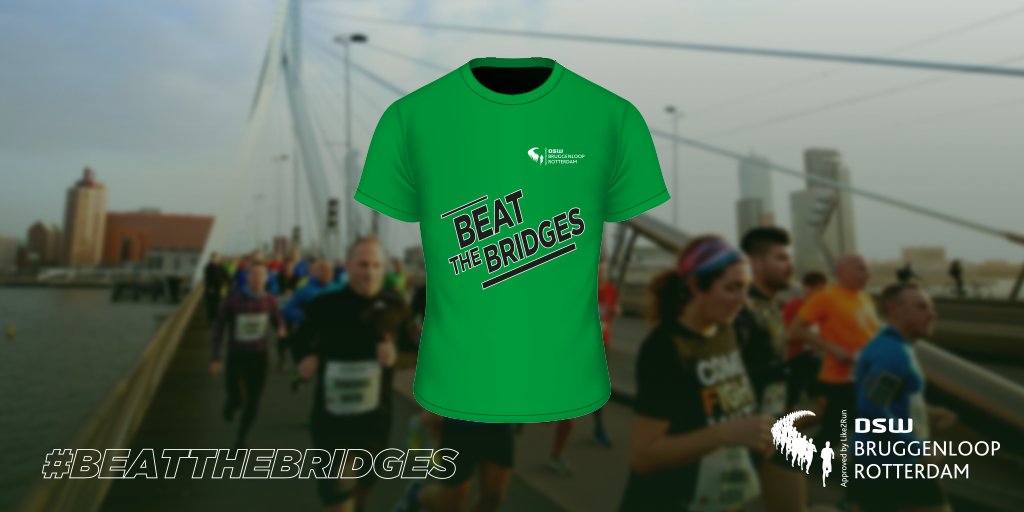Bestel jouw Limited Edition Running Shirt voor € 20,-  tijdens het inschrijven. Je kunt 'm ook nabestellen door in te loggen op jouw account! 🙏

#BEATTHEBRIDGES

👉 Inschrijven:  bruggenloop.nl/inschrijven/
