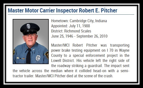 Today’s date in history, Sep. 26, 2010, <a href="/IndStatePolice/">Indiana State Police</a> lost M/MCI Robert Pitcher in the line-of-duty. #ISPremembers in.gov/isp/2336.htm