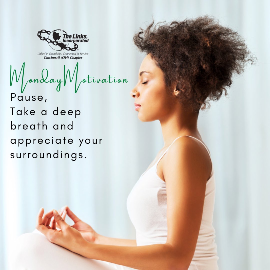 CincinnatiLinks's tweet photo. Walking into a new week with grace and purpose. 

#CincinnatiLinks #CALinks #LinksInc #MondayMotivation https://t.co/zh7EPVcdQR