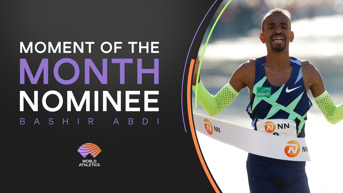 World Athletics (@worldathletics) on Twitter photo 🔄 Retweet to vote for Bashir Abdi 🇧🇪 following his European marathon record of 2:03:36 at the <a href="/MarathonRdam/">NN Marathon Rotterdam</a>. 🔄 Retweet to vote for Bashir Abdi 🇧🇪 following his European marathon record of 2:03:36 at the <a href="/MarathonRdam/">NN Marathon Rotterdam</a>.