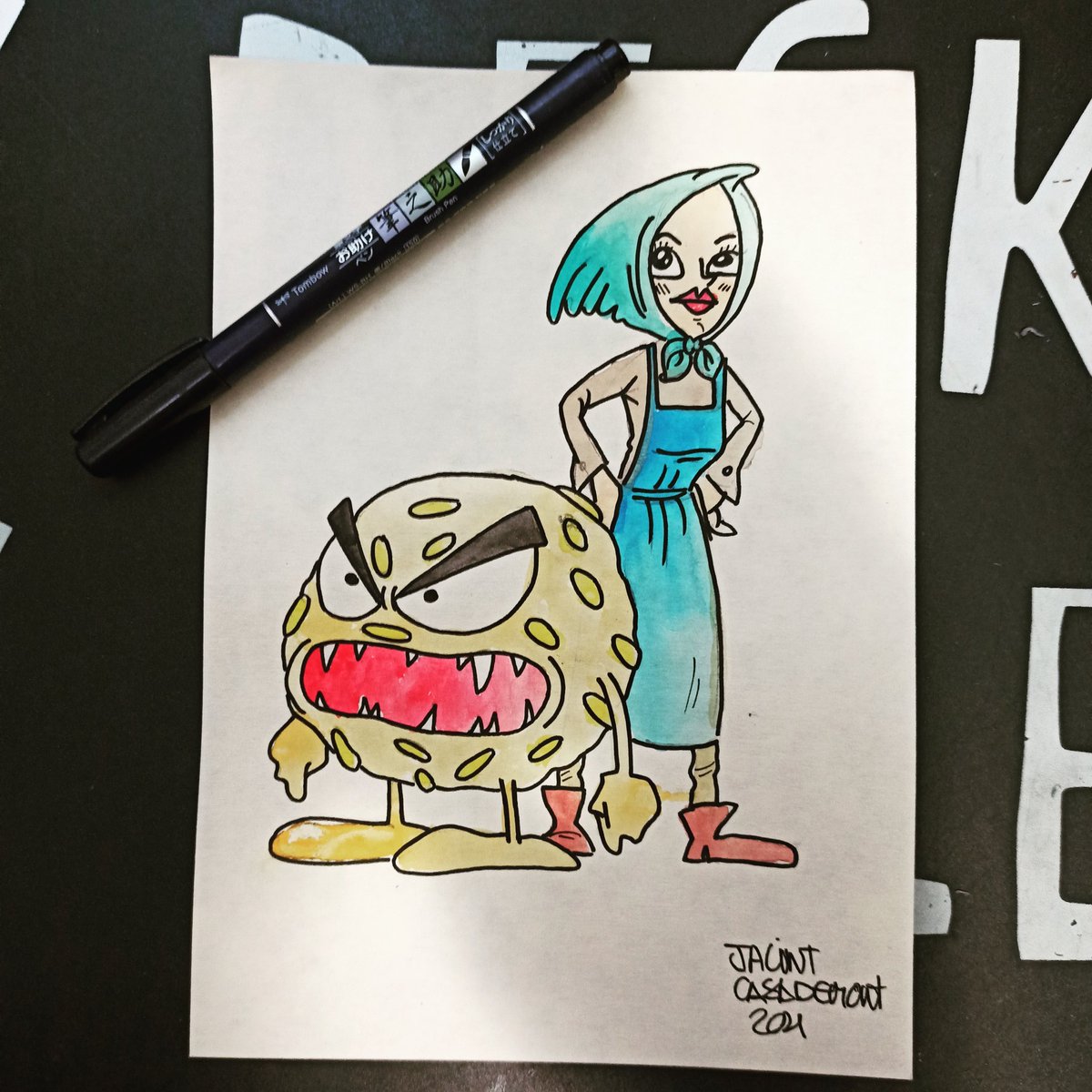 JacintCasademon's tweet photo. Panellet i castanyera
#Inktober2021
Personatges de #Halloween
31/31 
Sí el vols comprar DM
#ink #copic #sketch #sketchbook #creative #totsants #creepy #terror #horror #movies #handdraw #panellet #castanyera https://t.co/qjIop39aNM