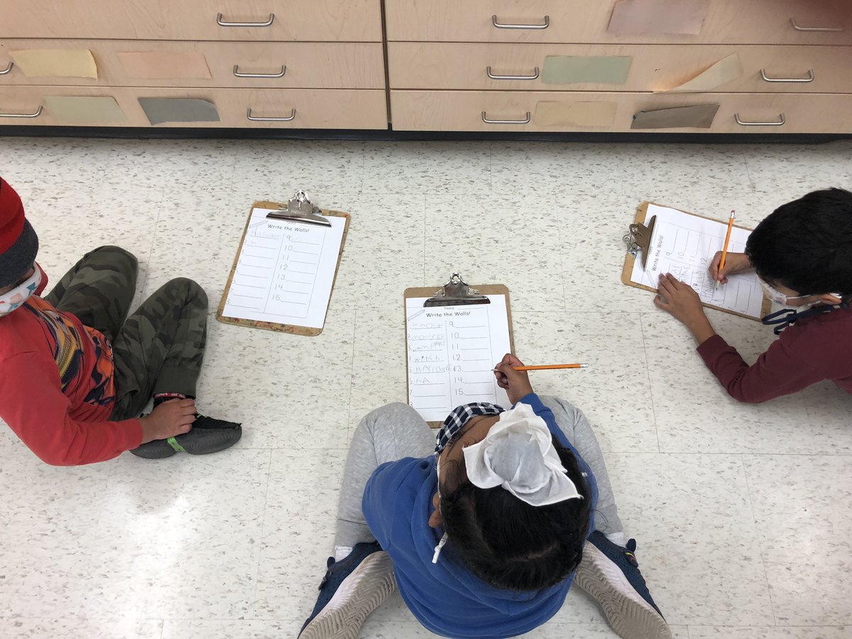 We are reading and writing Halloween words!