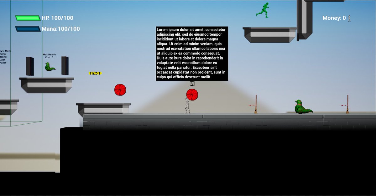 ClockBusters's tweet photo. This week's been very productive! We got some new artists who are quickly getting us some terrain and enemy assets, which can be seen to the side and below the player. We've also finished lots of new features, a couple of which are displayed below! https://t.co/ikyh6tXCzY