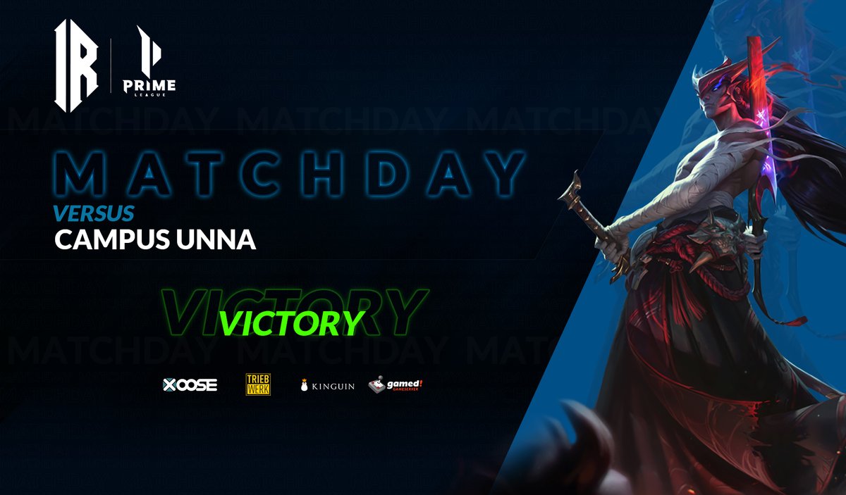 ImmortalRogues's tweet photo. Unser #LeagueOfLegends Team konnte sich am gestrigen Abend mit einem 2:0 Sieg gegen das Team Campus UNNA belohnen. Somit steht unser Team auf Platz 1! 🔥🥷
Starke Leistung Jungs! #GOIR
GG WP 🤝 an Team UNNA https://t.co/Bs8d760Sis