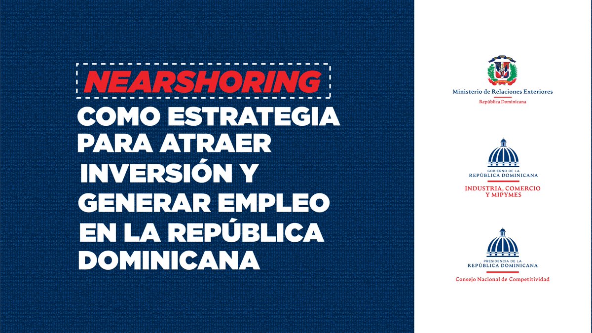 El Presidente <a href="/luisabinader/">Luis Abinader</a> ordenó la conformación de una comisión integrada por <a href="/mirexrd/">Cancillería de República Dominicana</a>, <a href="/MIC_RD/">Ministerio de Industria, Comercio y Mipymes</a>  @Compiterd para que en un plazo de 90 días, elabore un reporte de las oportunidades y desafíos surgidos para República Dominicana,  para reconfiguración de las cadenas de valor.
