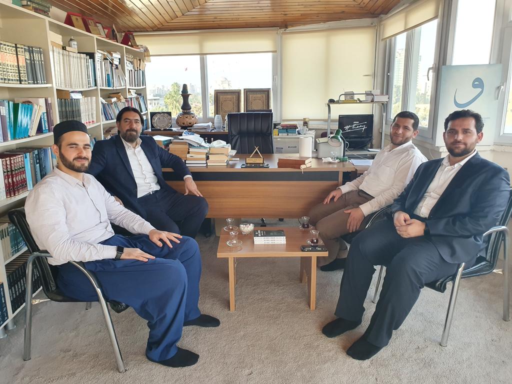Ziyaretlerinden dolayı kıymetli Abdullah, Halit ve Yakup Çalışkan hocalarımıza teşekkür ediyorum. Rabbim çalışmalarını bereketlendirsin...