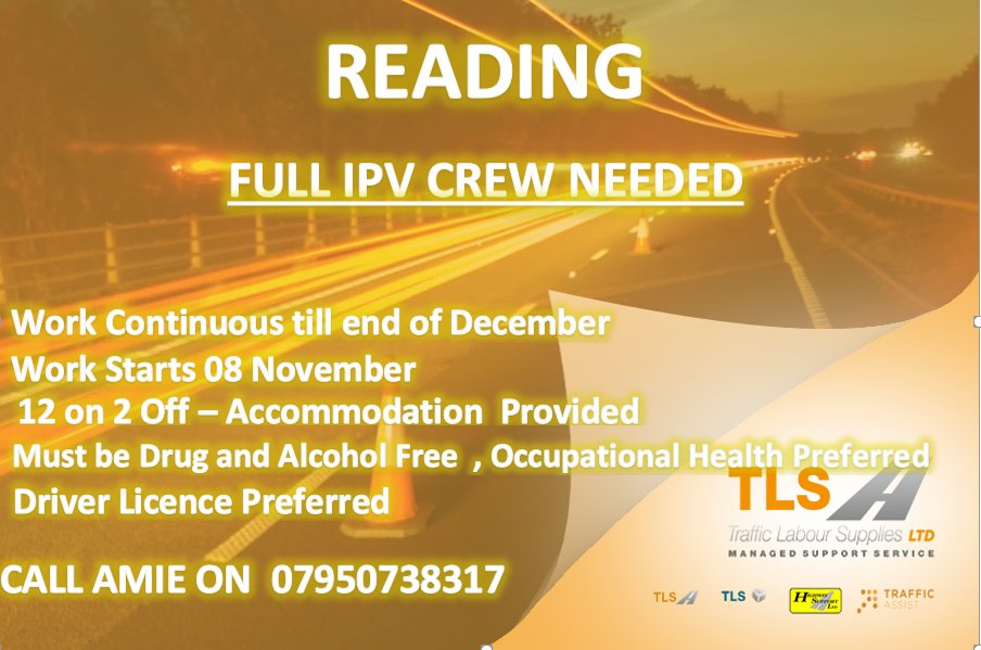 markTLSGroup's tweet image. Calling all IPV crews we have work available contact me on whatsapp or text