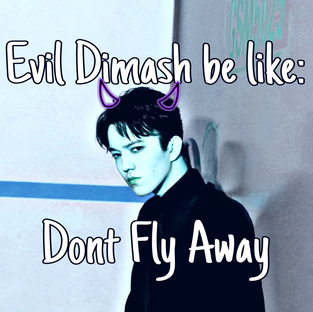 Dimashititis's tweet photo. EVIL DIMASH 😈 Don't #FlyAway 💥

Stream the amazing song by #DimashQudaibergеn//@dimash_official on Spotify 💫 https://t.co/zd7KJ6qELM