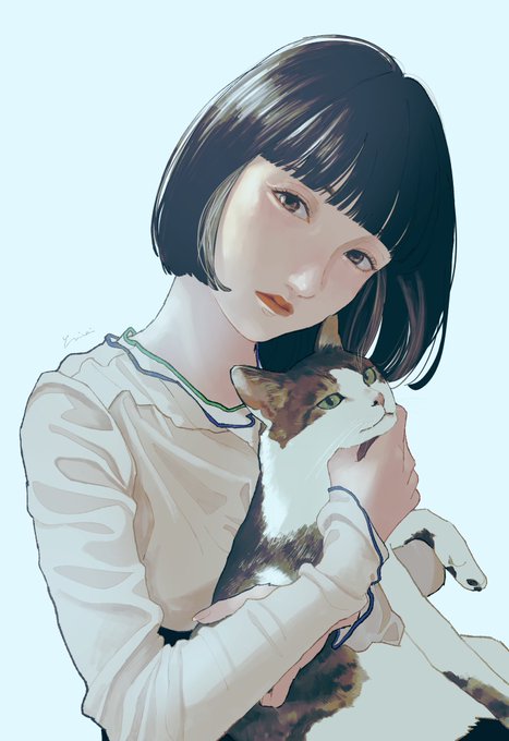 友人を描きました 