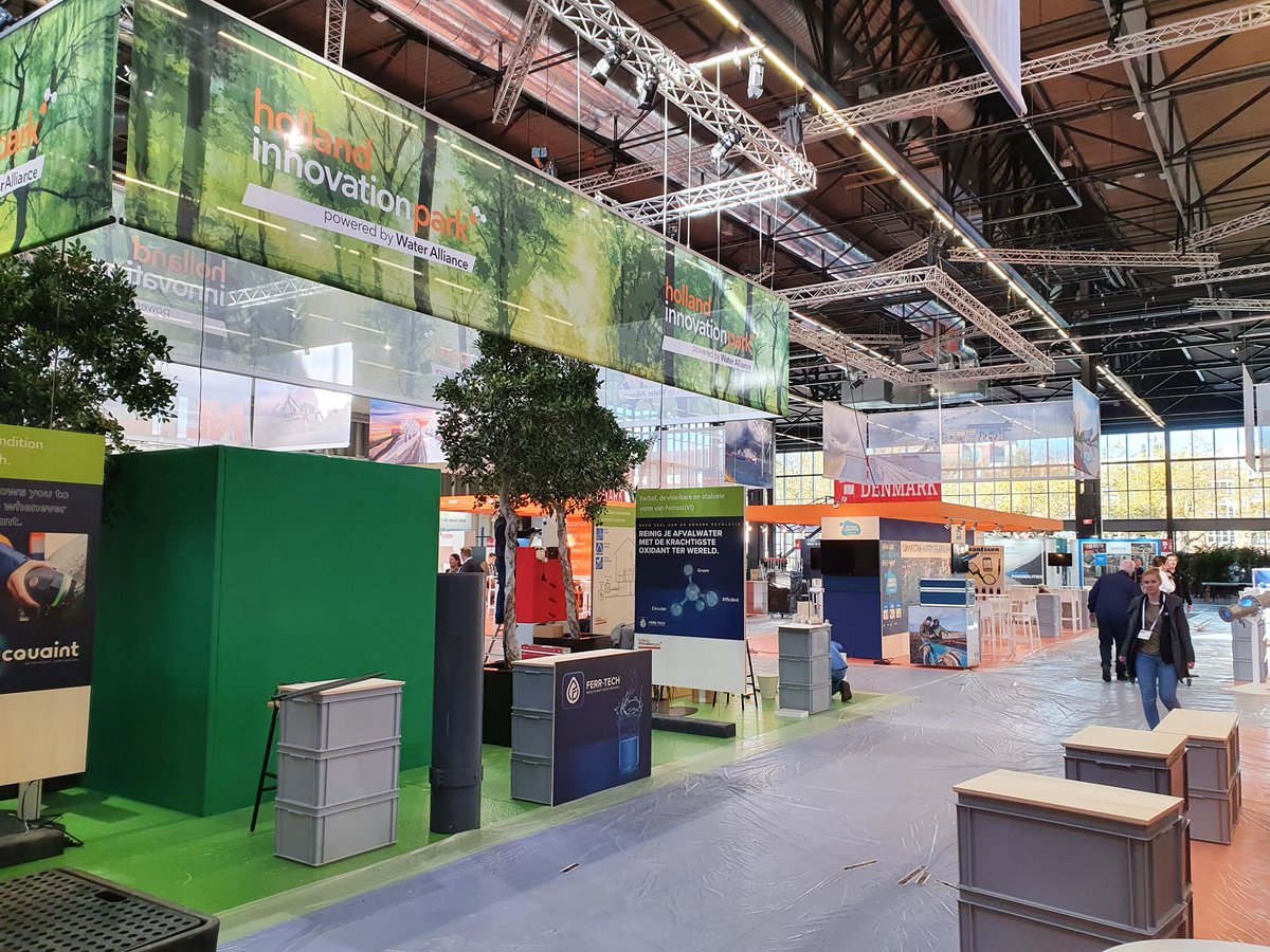 nwpnederland's tweet photo. Working hard to get everything ready for the start of @Aquatech Amsterdam tomorrow! See you at the #NetherlandsPavilion Hall 5, 05.280. @NWPNederland @Envaqua @WaterAlliance #DutchWaterSector #PartnersforWater.
News and updates: https://t.co/bFmkEsYcZt https://t.co/1BgWwy4xP7