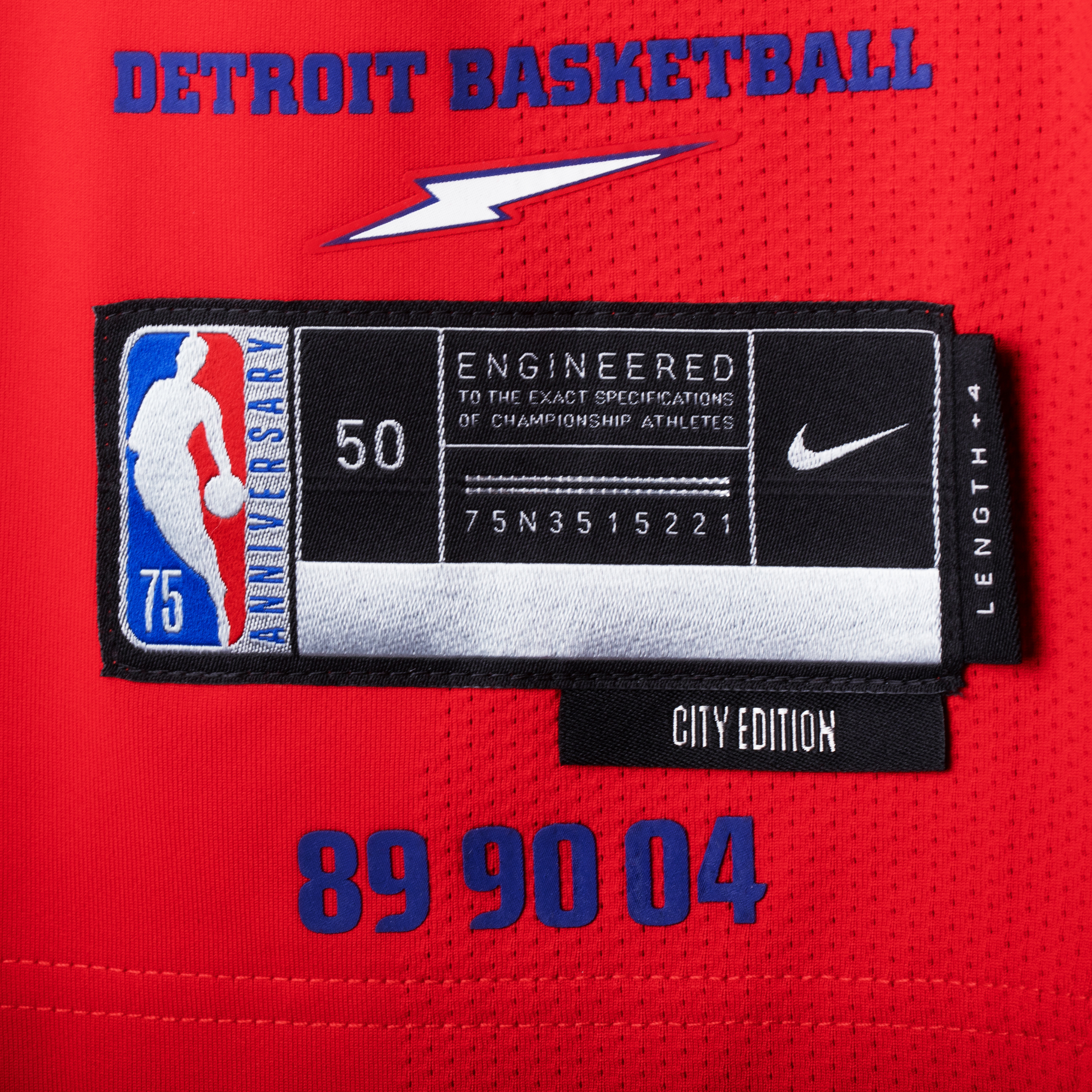 Detroit Pistons Nike 'City Edition' jersey