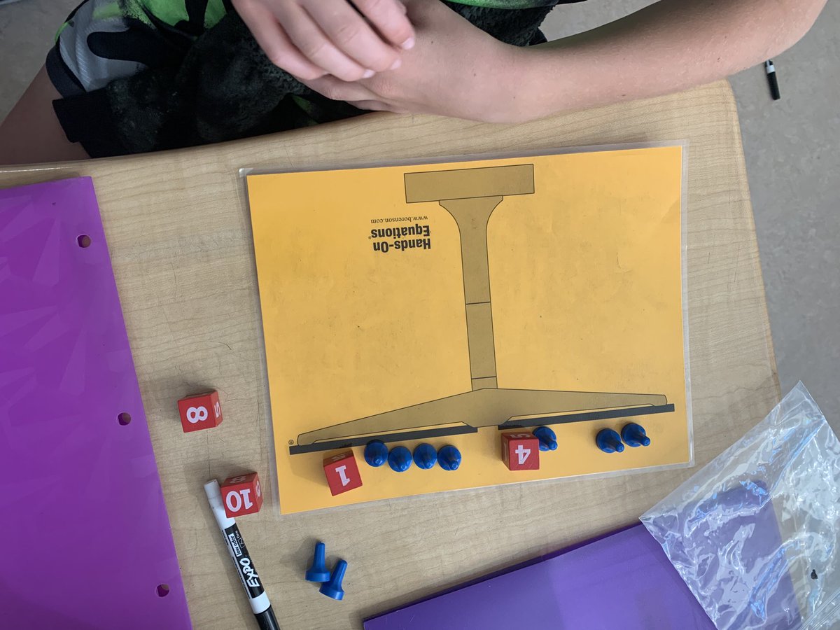 MrsMorin3's tweet photo. hands on equations helps develop algebraic thinking and is so much FUN! https://t.co/tCGi2lX6q2