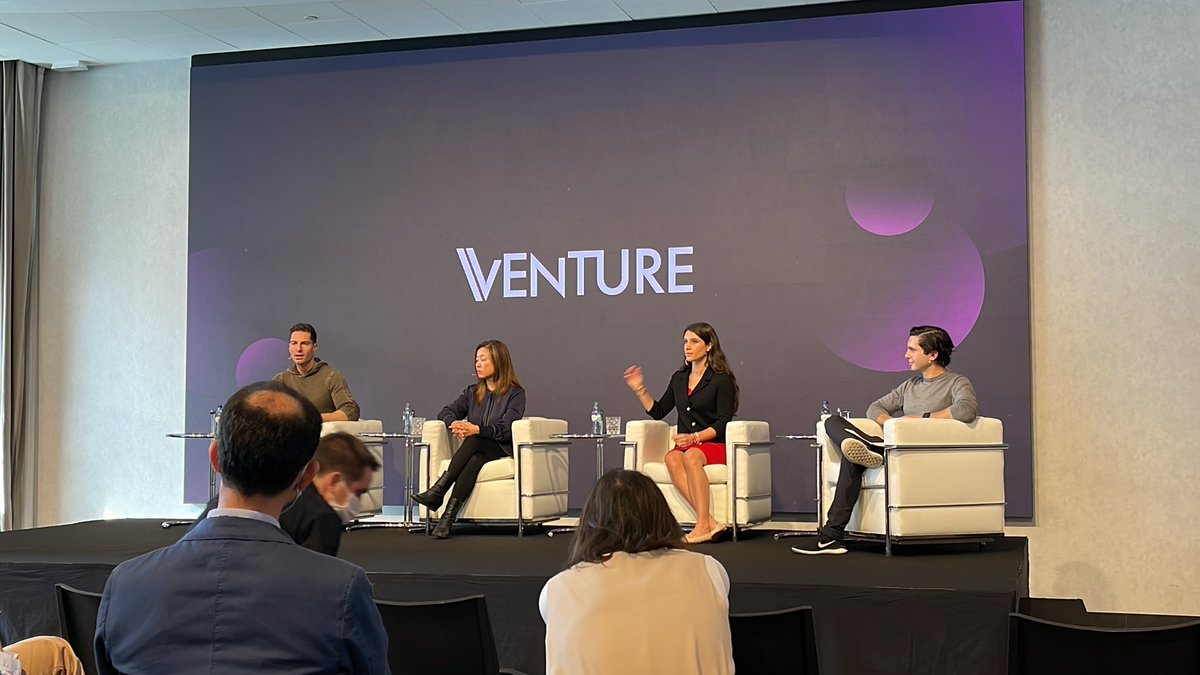 mcadonofrio's tweet photo. The very first panel at @WebSummit this year: 

The VC Landscape in 2021 🦄💰🚀

Great conversation on things from deal dynamics to the metaverse to open source with
@gilbert @psl @AcquiredFM
@edithyeung @RaceCapital  
@GeoffLewisOrg @bedrock 

cc: @BessemerVP https://t.co/qcAbjSTmfy
