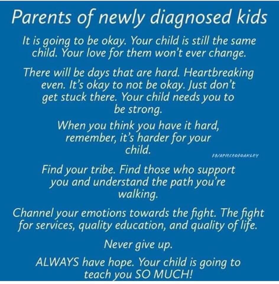 "Parents of newly diagnosed kids..."  Words of advice from the parent of a child who has dyslexia. #Dyslexia #ADHD #Dysgraphia