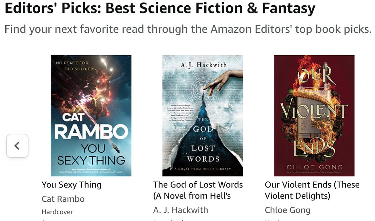 torbooks's tweet photo. A big CONGRATS to #YouSexyThing by @Catrambo and #TheWanderingEarth by @liu_cixin for being some of @amazonbooks' Best of #SFF in November! 🎉🎉🎉

https://t.co/aIS4fYrMux https://t.co/GmvLE9Wiwh