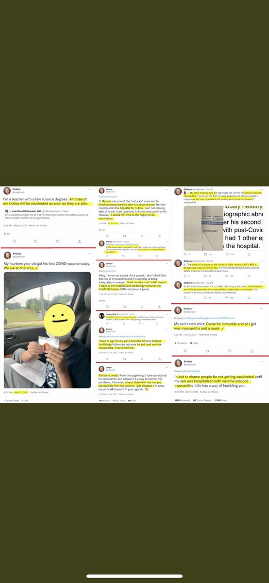 zeekayk08's tweet photo. كانت تشجع على التطعيم، وتطنز على رافضين اللقاح. طعمت ولدها عمره ١٤، صار فيه التهاب بالقلب. محد يدفع فواتير علاجه، محد يساعدهم. لما تقول ولدها حاشه التهاب القلب الناس تصكها بلوك .. الحين قامت توقف مع رافضين اللقاح. https://t.co/vJEYVXWa2a
