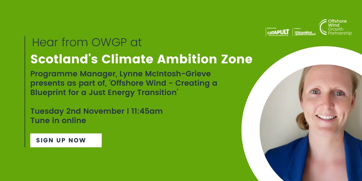OWGPUK's tweet photo. Hear from our team at Offshore Wind-Creating a Blueprint for a Just Energy Transition, on Tuesday 2nd November as part of @ScottishEnterprises #COP26 programme, Scotland Climate Ambition Zone.
Discover more - https://t.co/MNXbsyUOji
#OWGP #Glasgow #OffshoreWind #UKSupplyChain https://t.co/xcbcLTWsoU