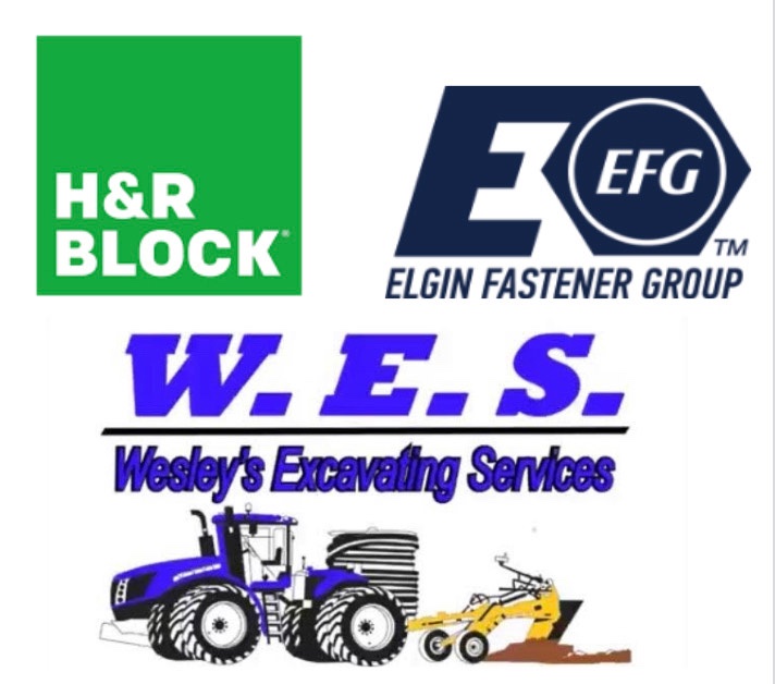 JCDSports's tweet photo. Thank you to our hatchling sponsors H&amp;R Block, Elgin Fastener Group, and Wesley's Excavating Service for supporting JCD athletics! https://t.co/lGhC59kz4E