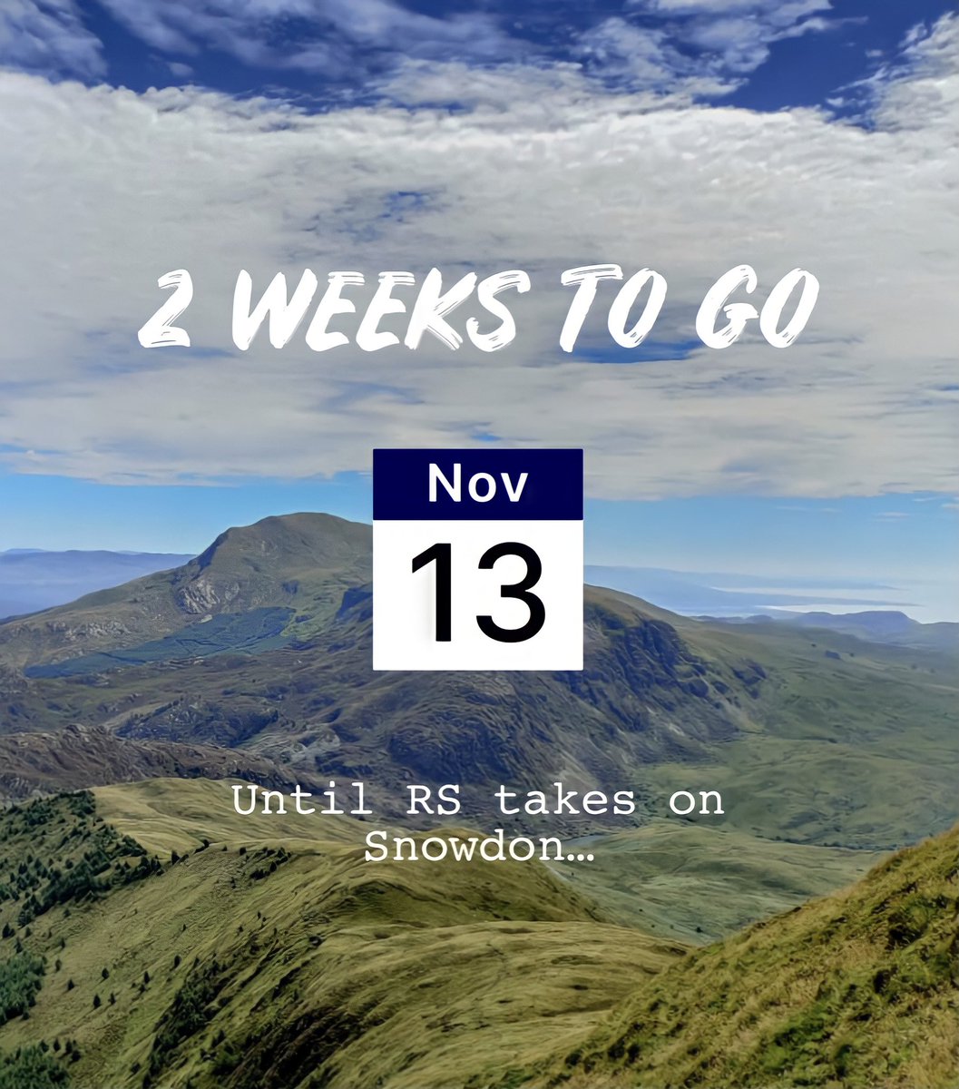 There are only 2 weeks left until our team at RS walk up to Snowdon for Acorns Children’s Hospice Trust. 

Thank you to everyone who has donated to our JustGiving page; it is hugely appreciated!

Donations can be made here - justgiving.com/fundraising/rs…
<a href="/AcornsHospice/">Acorns Children's Hospice</a>