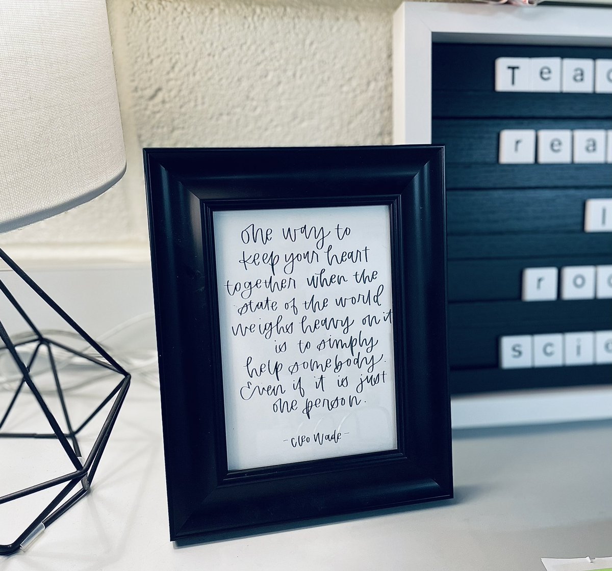 I love the custom print that <a href="/LambClubBlvd/">Mrs. Lamb’s 3rd Grade</a> made for my office! 🤍