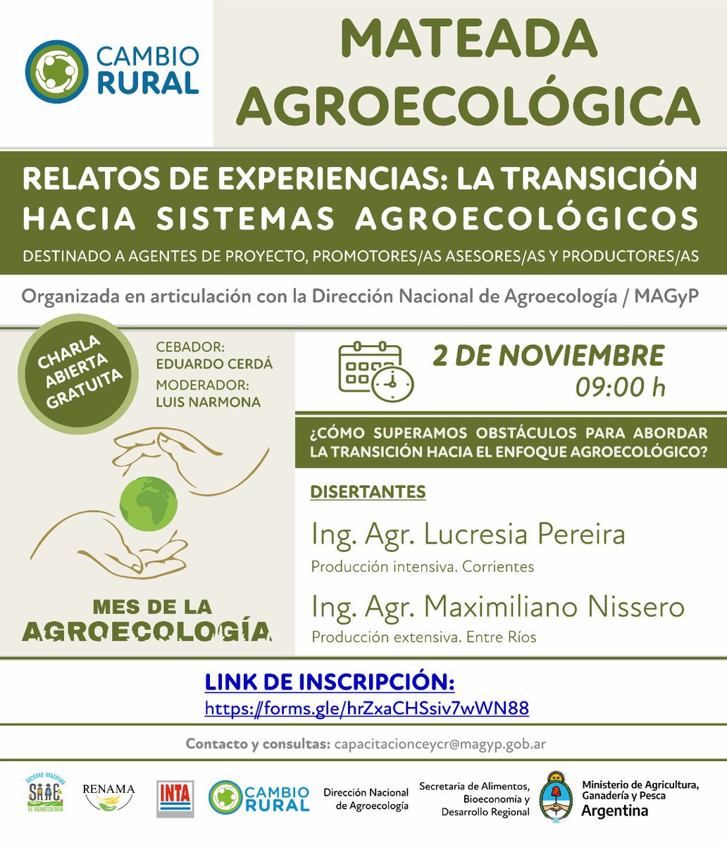 RENAMA_'s tweet photo. ¿Es rentable la agroecología?
¿Con agroecología vamos a lograr dar respuesta a las dificultades urgentes que a veces se presentan en los cultivos?
¿Existen pruebas científicas del uso de biopreparados? 
¿La Agroecología sirve para la agricultura extensiva?
https://t.co/3RfGWGmWDT https://t.co/5hDk8pPb9r