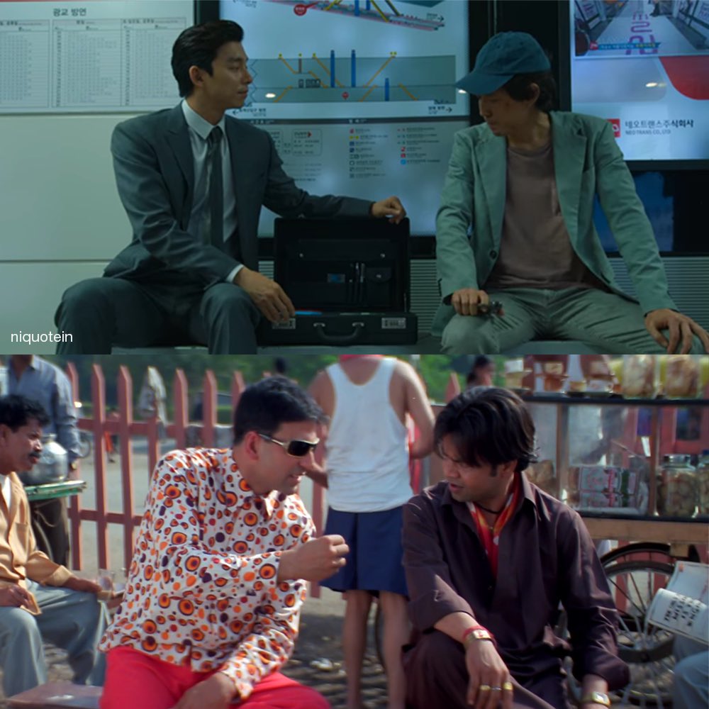 niquotein's tweet photo. Made Squid Game x Hera Pheri Franchise scene-parallels like a true cinephile (1/2) https://t.co/pCoKXdBJUs