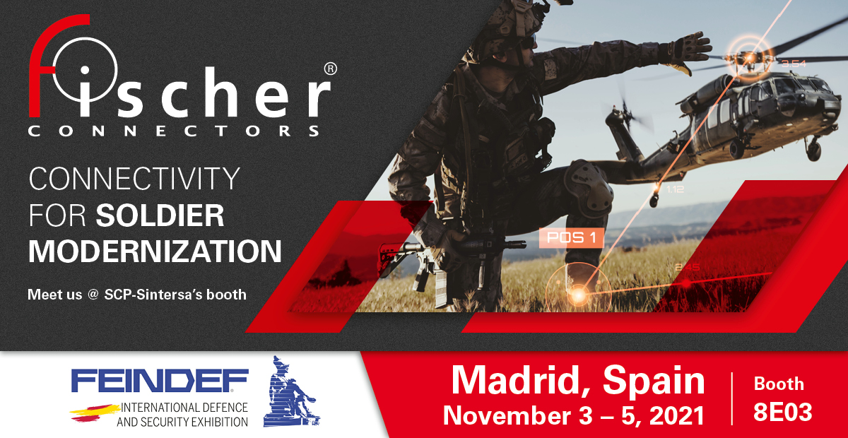 FischerConnect's tweet photo. Take up the Connectivity Challenge for #soldiermodernization programs at @FEINDEF_ https://t.co/jX1VyMyVoY, weโll be on @SCPSintersaโs booth no. 8E03
More on 'The Connectivity Challenge โ a New Revolution in Military Affairs', Trend Paper > https://t.co/Ilfm1zRi5t
#defense https://t.co/Y88MjwoD3X