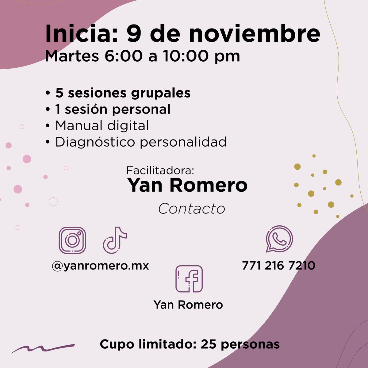 aimatuitstar's tweet photo. Abrimos programa de desarrollo personal y autoconocimiento. Estoy súper contenta de compartir!!! 💜✨

Será un espacio para trabajar con nuestras sombras desde el amor y sin juicio (que a veces cuesta un chingo!), con Neurotransformación y PNL.

Escríbanme y les platico! 😘💫 https://t.co/vGcMfoOsGG