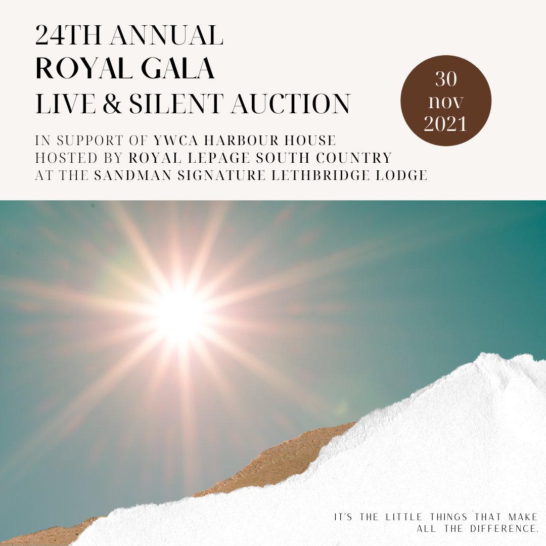 mkel80's tweet photo. We're happy to announce we are hosting a LIVE event for the 24th Annual Royal Gala in support of YWCA Harbour House on Nov 30 at the Sandman Signature Lethbridge Lodge!
We're hoping to break $1,000,000 raised &amp; we need you! If you're interested in contributing give me a shout! https://t.co/fAAvn4GMyU