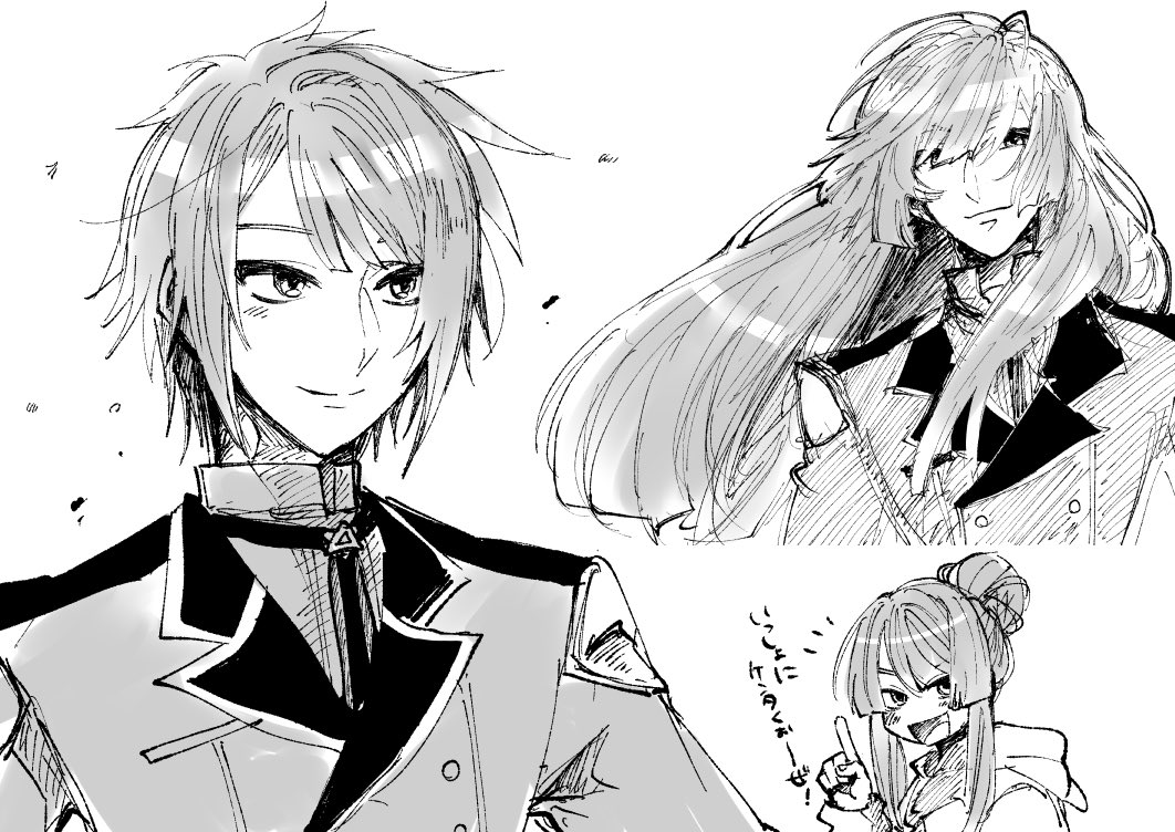 お喋りしながら描いた長尾くん。長髪と短髪描けるの楽しい〜!
#長尾百景 