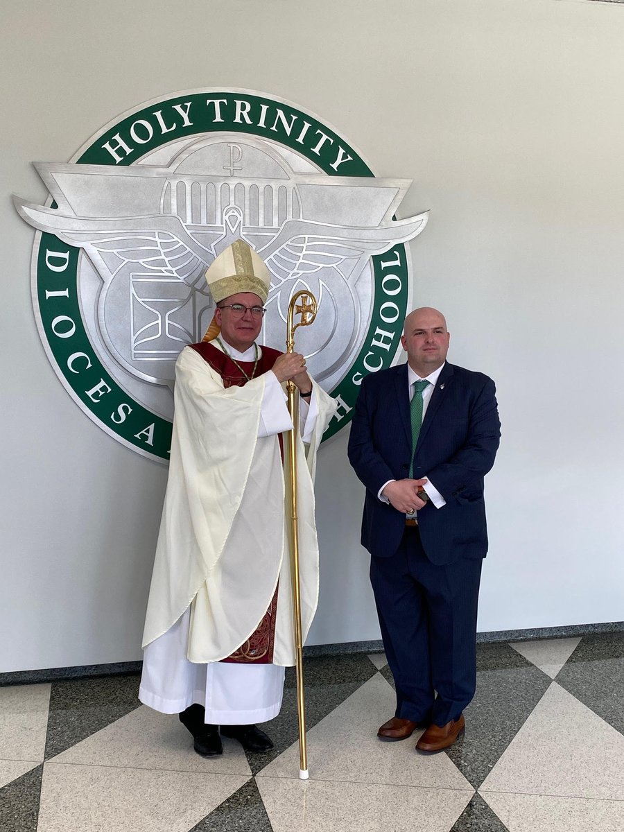 RVCDiocese's tweet photo. Bishop Barres visits @HolyTrinityDHS in Hicksville. https://t.co/ScSDNO52zK
