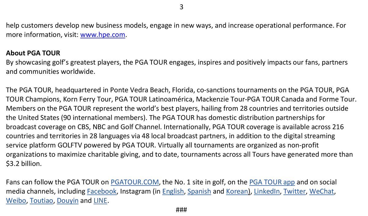 The #AstrosGolfFoundation and @PGATOUR announced today that @HPE will become the title sponsor of the Hewlett Packard Enterprise Houston Open for 2021 in support of tournament host and beneficiary, the Astros Golf Foundation. #HPEHoustonOpen @HouOpenGolf