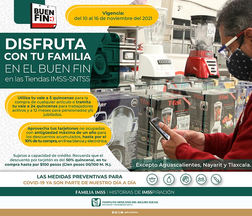 PrestSociales's tweet photo. Disfruta con tu familia el #BueFin en las #TiendasIMSS https://t.co/LbBeUrNKCW