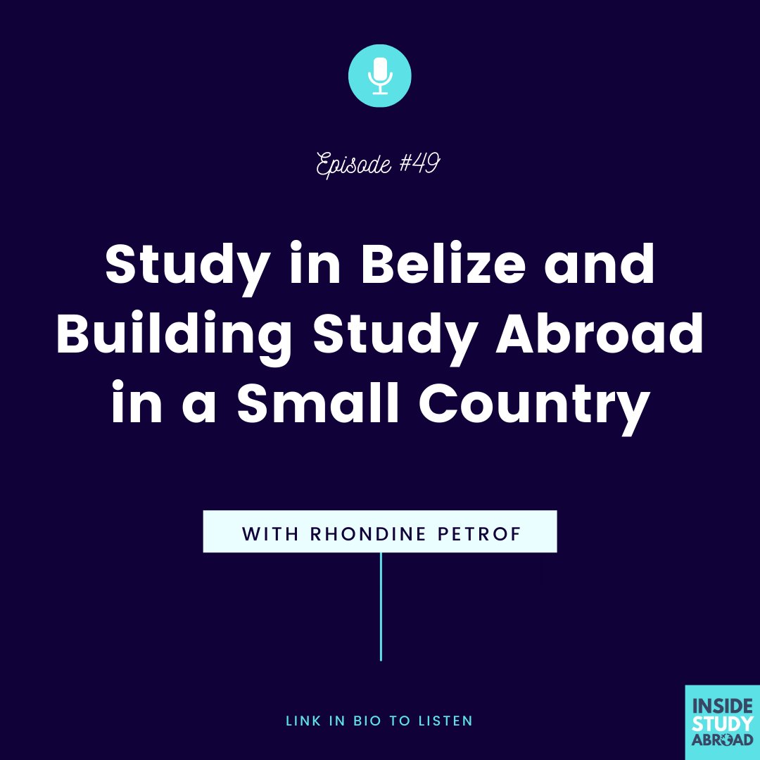instudyabroad's tweet photo. Is study abroad in Belize right for you? 

Learn all about it with out latest episode with founder of Toucan Education Programs, Rhondine Petrof. 

https://t.co/2wwp4BOJ04 https://t.co/UO6zDglVxJ