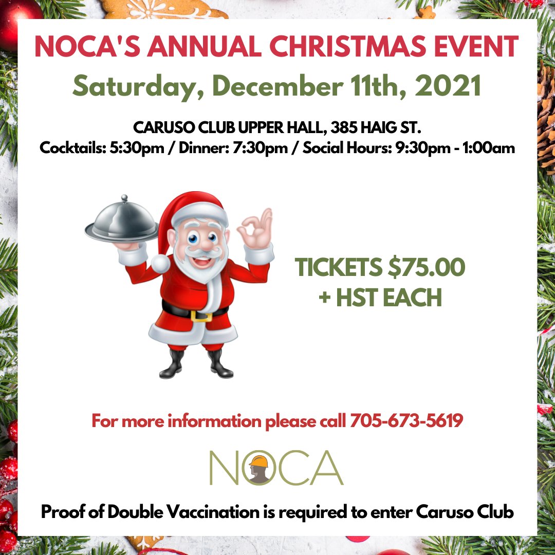 nocabuild's tweet photo. Time to break out the shovels and salt, ice scrapers, boots and coats AND make your reservations to the BEST #Christmas Party in town!  
Contact us to today to find out more! https://t.co/RYfE6s3saZ