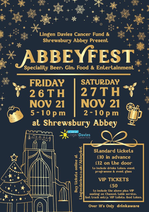 It’s officially November which means the countdown to Abbeyfest starts now!! Have you got your tickets yet? Yule be sorry you missed out on this one.... ❤️🍺🎄✨ All info and tickets are available on our website: lingendavies.co.uk/event/abbeyfes… Event page: facebook.com/events/8655529…