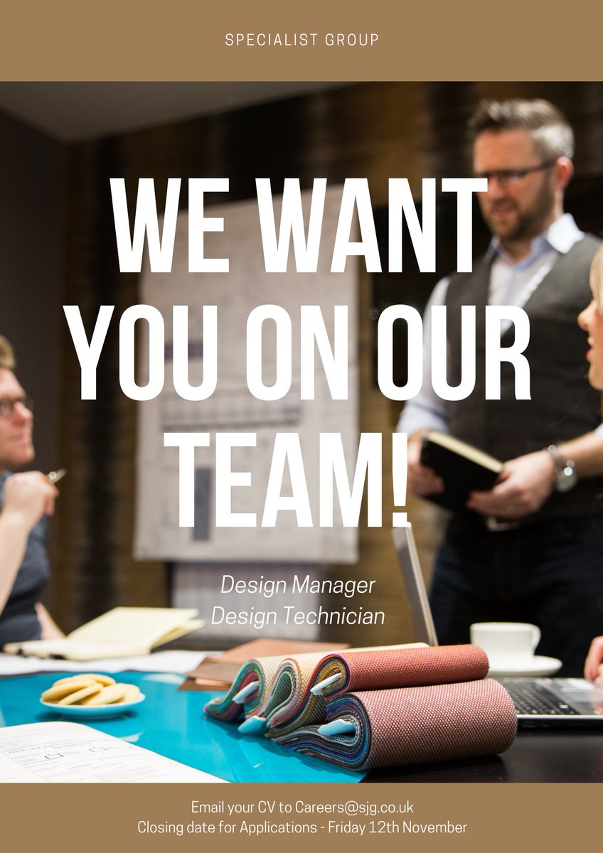 SpecialistGp88's tweet photo. Join Our Team

It's not everyday you get a chance to join a team which really values your skills, but at Specialist Group we do and we have a number of exciting roles within our talented design team.

Visit our website today:

https://t.co/cjRseOdkfG 

#jobfairy https://t.co/41BXI5zA0a