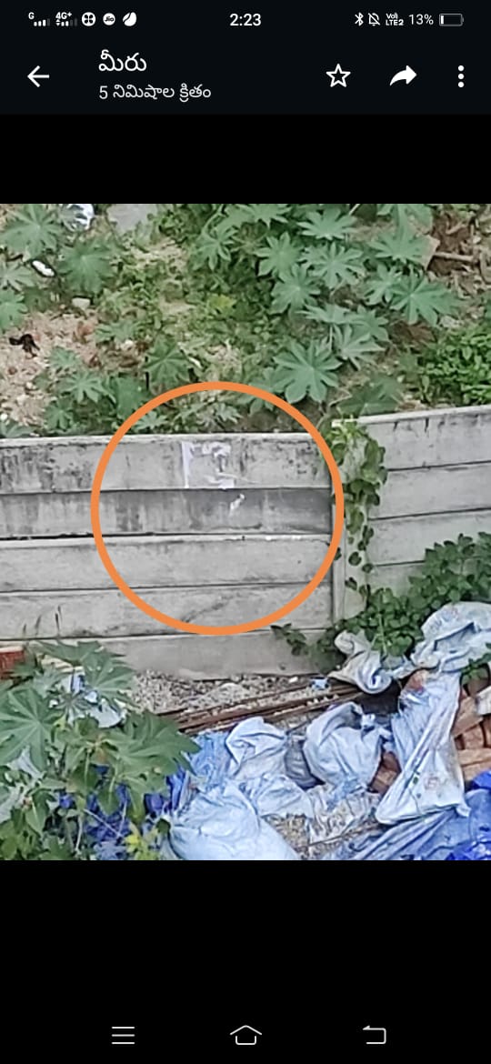 jeeth1981's tweet photo. @KTRTRS sir 3days back NMC served notices to BanyanTreePark encroachers Corporator brothers, and sticked notice on the illegally constructed walls. But they teared that also. Please find the below attached pics and #SaveBanyanTreePark @KTRoffice @TelanganaCMO @TOIIndiaNews https://t.co/bE3uWWGZd6