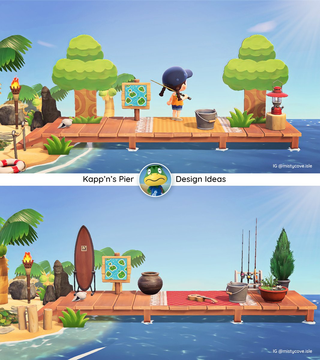 8 New Design Ideas for Kapp'n's Pier using my newly released codes!🌴
#ACNH #AnimalCrossingNewHorizons #AnimalCrossing #acnhinspo #ACNHDesign #NintendoSwitch #どうぶつの森 #ACNHDirect