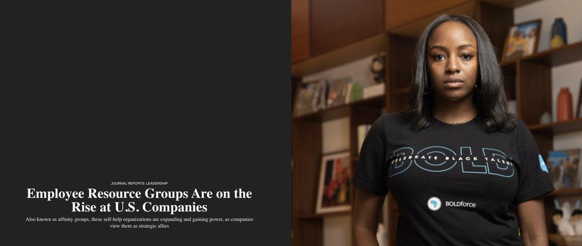 charlieisaacs's tweet photo. Awesome @aubmazingg_92!!!
Employee resource groups aren’t just for networking anymore: Companies are using them as strategic resources and allies https://t.co/5Wjx3jHMNc… @WSJ @salesforce @BoldForce @SalesforceEQ https://t.co/J6xe8LJaaj