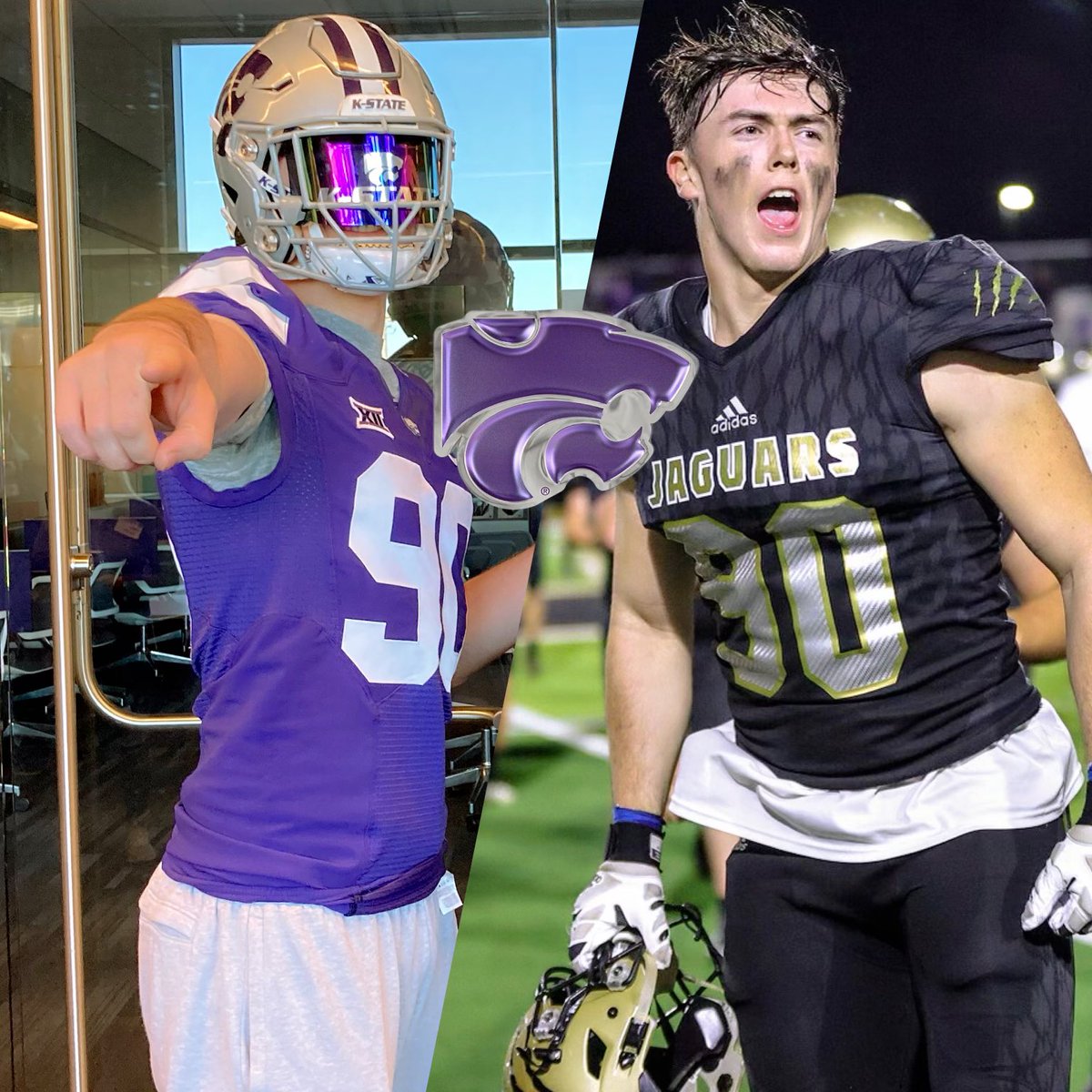 SheeranIsaac's tweet photo. After meeting with @spedbraet , I am beyond blessed to have received a PWO to play for @KStateFB !!! @CoachKli @GoPowercat @kstatesports #EMAW https://t.co/Amb1tjSK0u