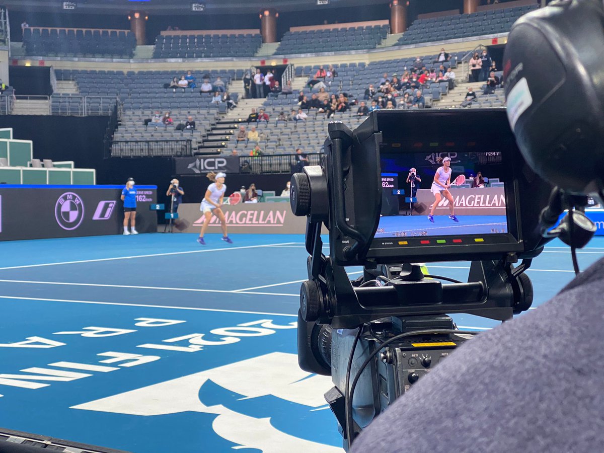 _gravitymedia's tweet photo. 🎾🎥We are excited to be out in #Prague as #HostBroadcaster of the @BJKCup Finals aka the World Cup of Women’s Tennis for @worldtennis! Showcasing our innovative netcams among 21 cameras across two courts.
#CaptureCraftCreate #BJKCupFinals #Tennis https://t.co/wd7rYKhDpO